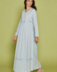 Fleurine Blue Cotton Nightdress