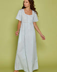 Gardenia Blue Cotton Nightdress