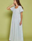 Gardenia Blue Cotton Nightdress