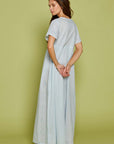 Gardenia Blue Cotton Nightdress
