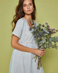 Gardenia Blue Cotton Nightdress