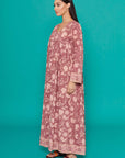 Gulista Pink Cotton Kaftan