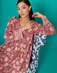 Gulista Pink Cotton Kaftan