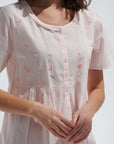 Holly Pink Cotton Nightdress