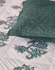 Pillow Cover Shad Bakht Green Velvet set of 2 50x75cm