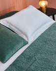 Oxford Pillow Cover with a Triple White Trim