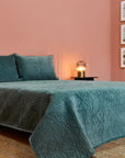 Pillow Cover Shad Bakht Green Velvet set of 2 50x75cm