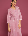 Hunar Lilas Kaftan