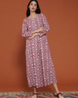 Laal Mahtab Bagh Cotton Kaftan