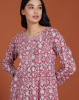 Laal Mahtab Bagh Cotton Kaftan