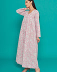 Narjee Pink Cotton Kaftan