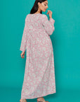 Narjee Pink Cotton Kaftan