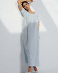 Queen's Lace Blue Cotton Nightdress