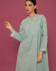 Sah Kulu Granite Green Kaftan