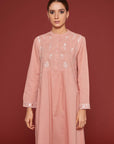 Sah Kulu Muted Clay Cotton Kaftan