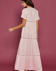 Evanthie Pink Cotton Nightdress