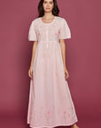 Elodia Pink Cotton Nightdress