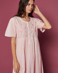 Elodia Pink Cotton Nightdress