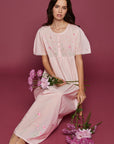 Elodia Pink Cotton Nightdress