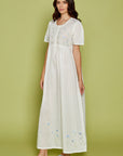 Elodia Ivory Cotton Nightdress