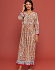 Embroidered Chikankari Zakakdozi Multi Kaftan