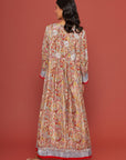 Embroidered Chikankari Zakakdozi Multi Kaftan