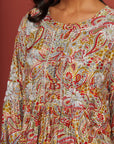 Embroidered Chikankari Zakakdozi Multi Kaftan