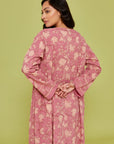 Pari Block Printed Dress in Blush Pink