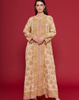 Mifra Yellow Cotton Kaftan