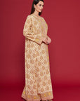 Mifra Yellow Cotton Kaftan