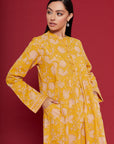 Gulista Yellow Cotton Kaftan