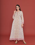 Fuli Pink Cotton Kaftan