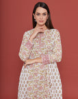 Fuli Pink Cotton Kaftan