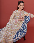 Fuli Pink Cotton Kaftan