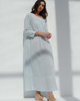 Valerie Blue Cotton Nightdress