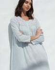 Valerie Blue Cotton Nightdress