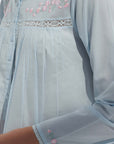 Valerie Blue Cotton Nightdress