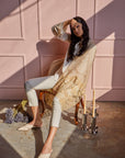 Ecru Chantilly Lace Scarf