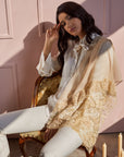 Ecru Chantilly Lace Scarf