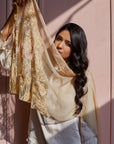Ecru Chantilly Lace Scarf