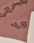 Copper Rose Border Scarf