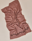 Copper Rose Border Scarf