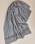 Silver Florid Sprig Scarf