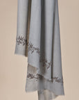 Silver Florid Sprig Scarf