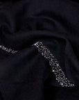 Black Silver Swirl Scarf