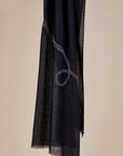 Black Silver Swirl Scarf