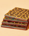 Brass Inlaid Turquoise Coasters (Set of 4)