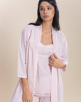 Cotton Haida Pyjama Shorts and Robe Set