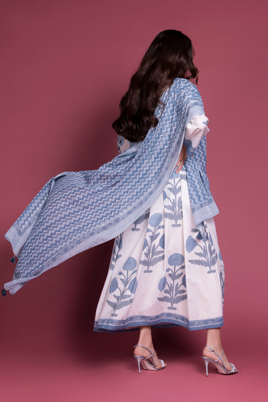 Gol - E - Posta Poppy Cotton Kaftan