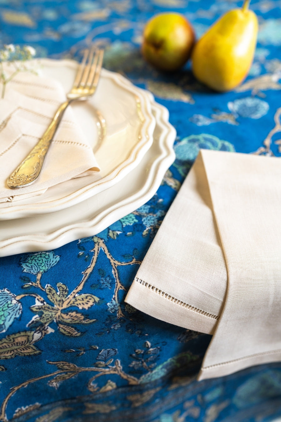 Plain Linen Beige Table Napkin